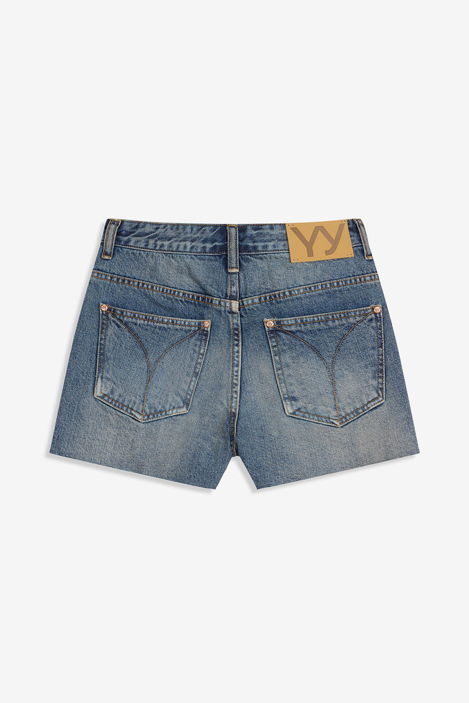 SLIT DENIM SHORTS - WORKSOUT WORLDWIDE