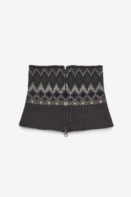 FAIR ISLE KNIT NECK WARMER