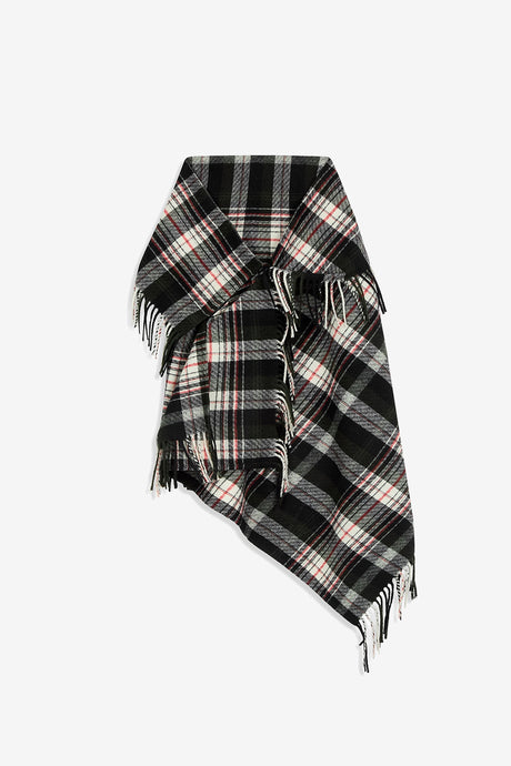 FRINGED ZIP SHAWL