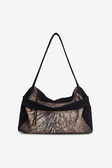 FUR EFFECT FABRIC BAG