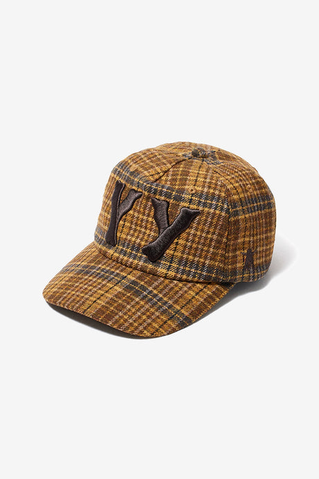 YY CHECKERED HEART BONE BALL CAP