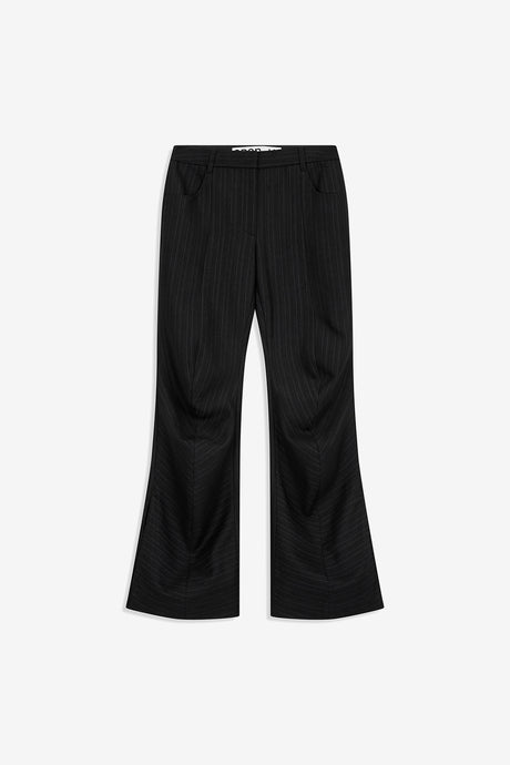 STRIPE TAILORED BOOTCUT PANTS