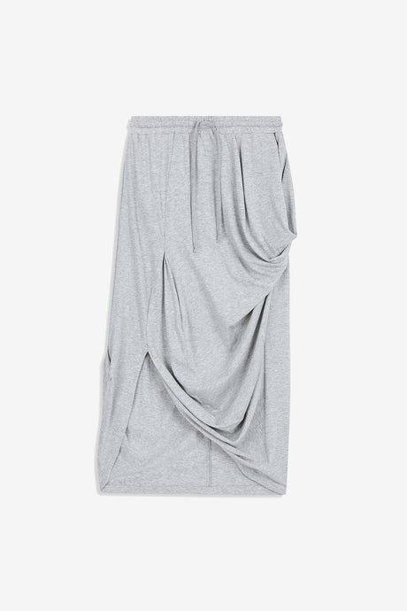 DRAPED COTTON SKIRT