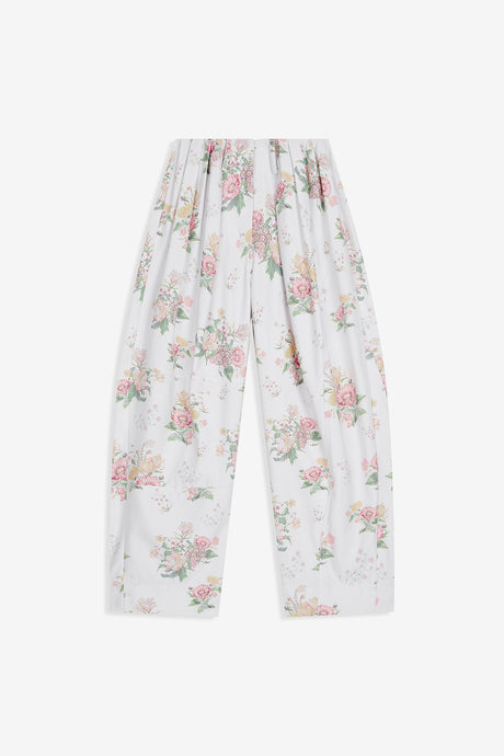 FLORAL FULL GATHER PANTS