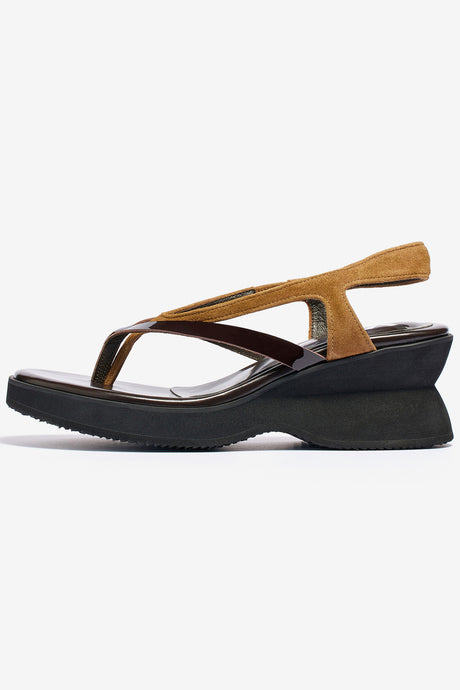 DOUBLE STRAP PLATFORM FLIP FLOPS