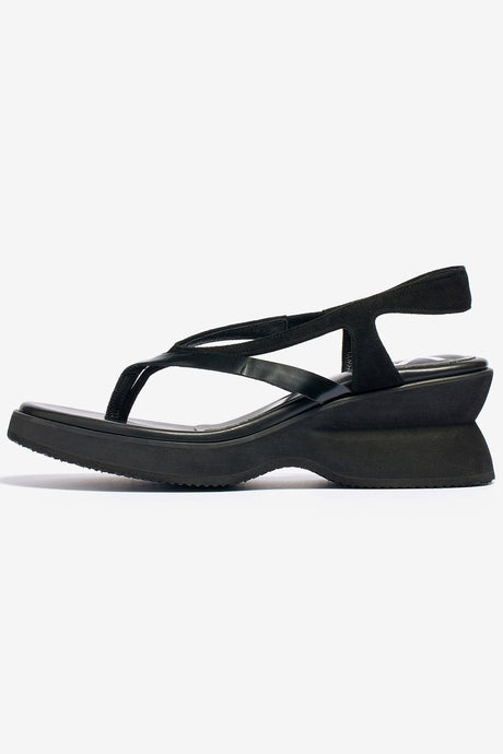 DOUBLE STRAP PLATFORM FLIP FLOPS