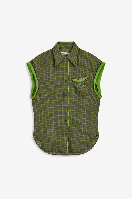 COLOR BLOCK WIRE SHIRT