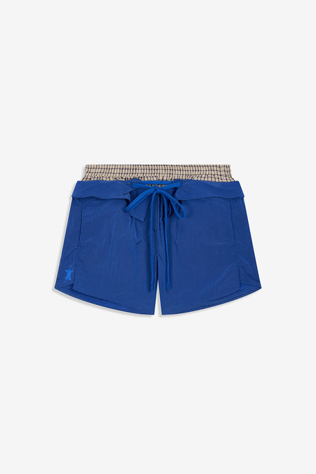 COLOR BLOCK LAYERED SHORTS