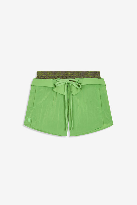 COLOR BLOCK LAYERED SHORTS