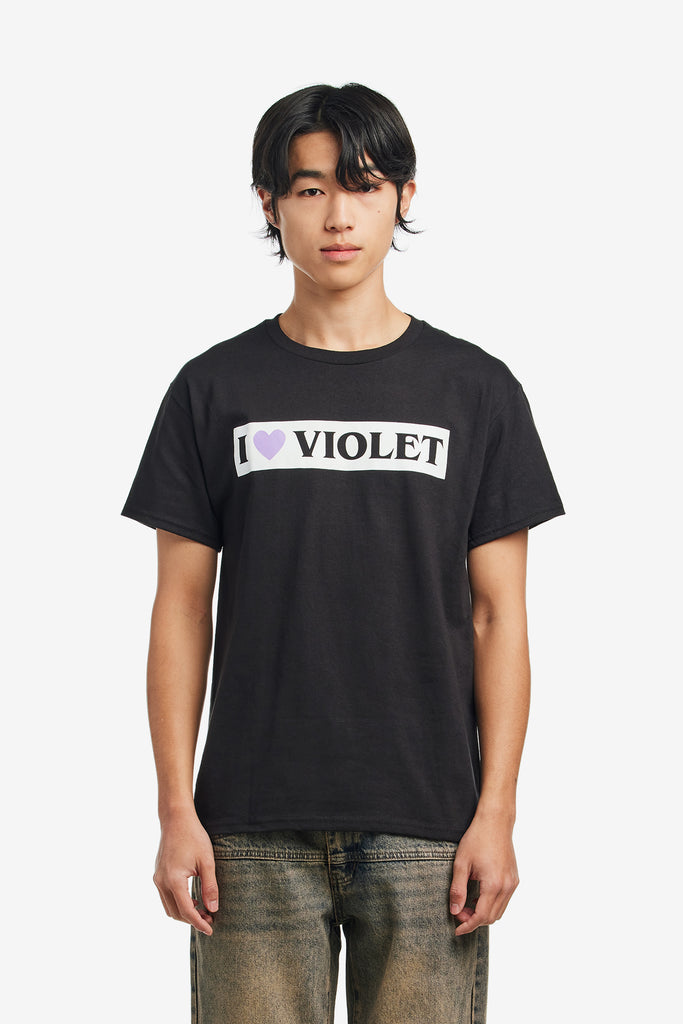 I LOVE VIOLET TEE - WORKSOUT WORLDWIDE