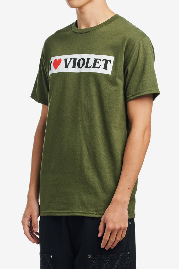 I LOVE VIOLET TEE - WORKSOUT WORLDWIDE