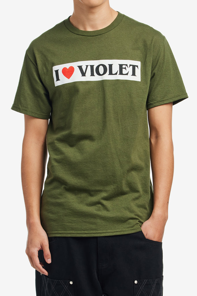 I LOVE VIOLET TEE - WORKSOUT WORLDWIDE