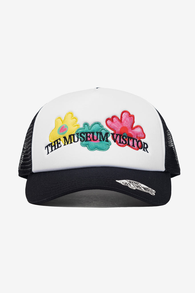 X THE MUSEUM VISITOR FLORAL TRUCKER HAT - WORKSOUT WORLDWIDE