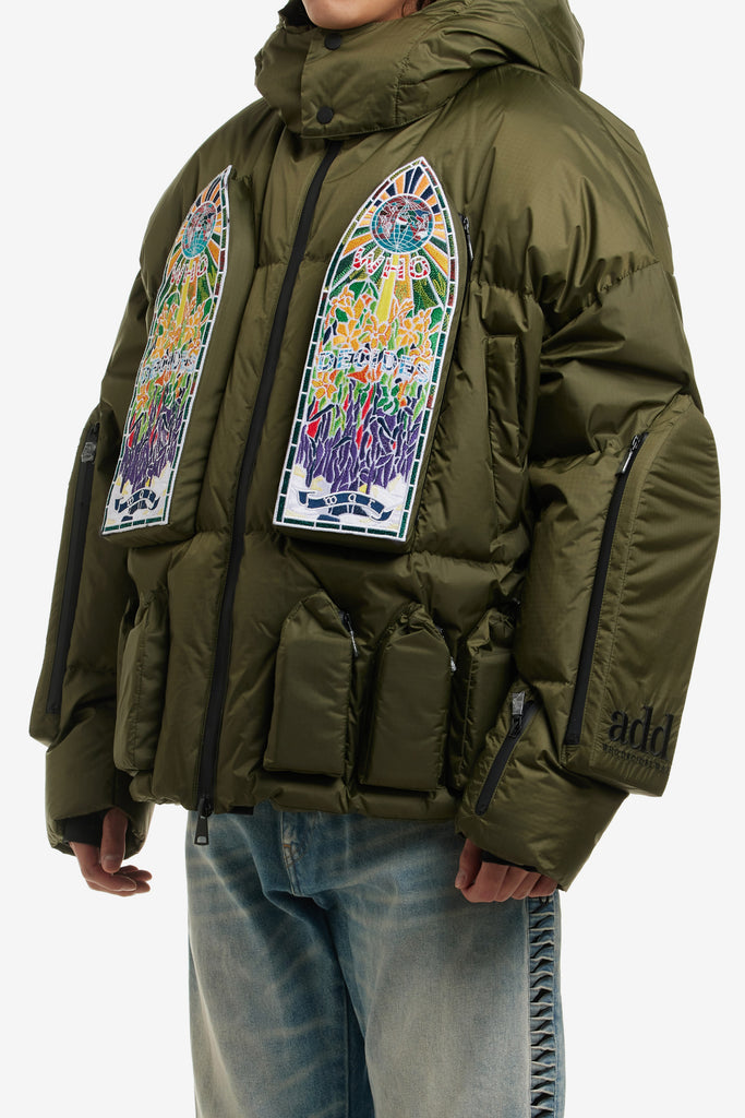 DOWN BOMBER WITH DETACHABLE HOOD - WORKSOUT WORLDWIDE