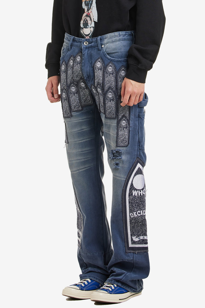 PATCHED ARCH EMBROIDERED PANT - WORKSOUT WORLDWIDE