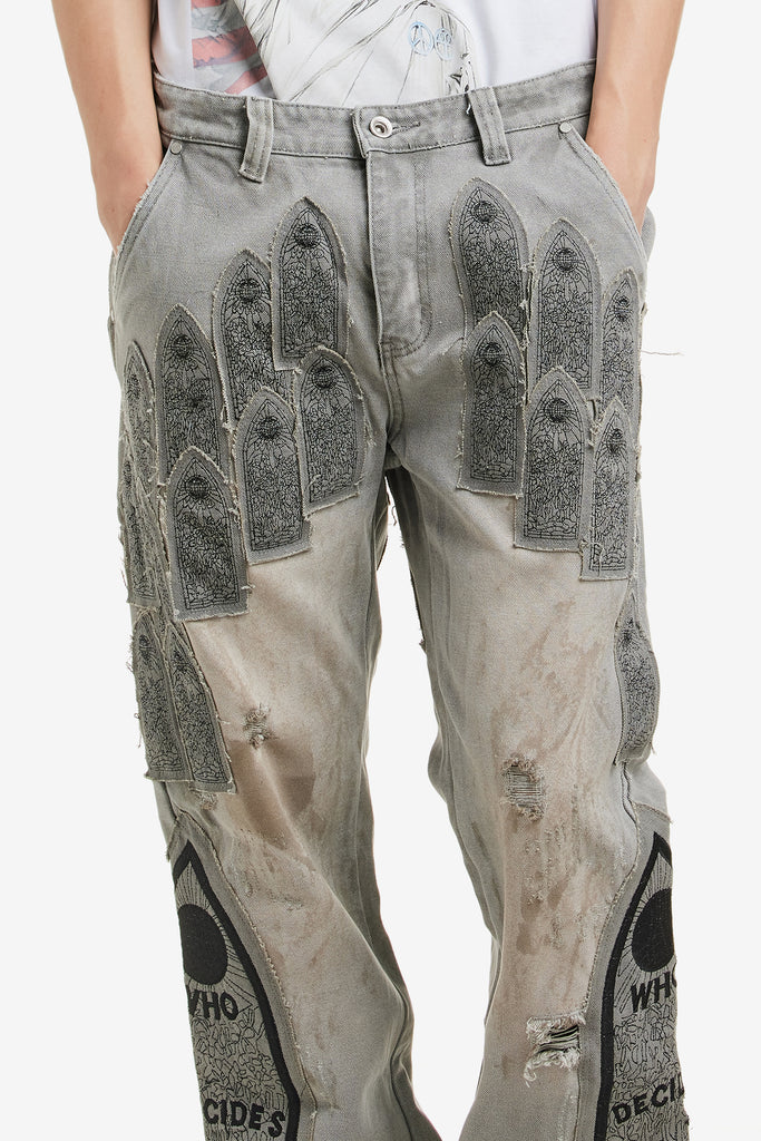 PATCHED ARCH EMBROIDERED PANT - WORKSOUT WORLDWIDE