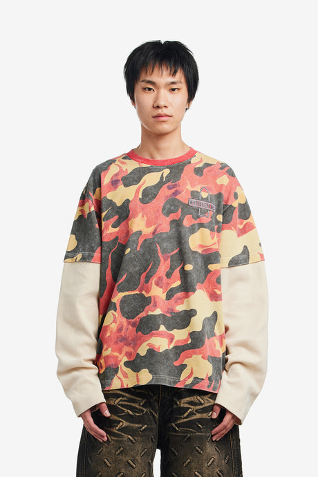 FLAME CAMO DOUBLE JERSEY