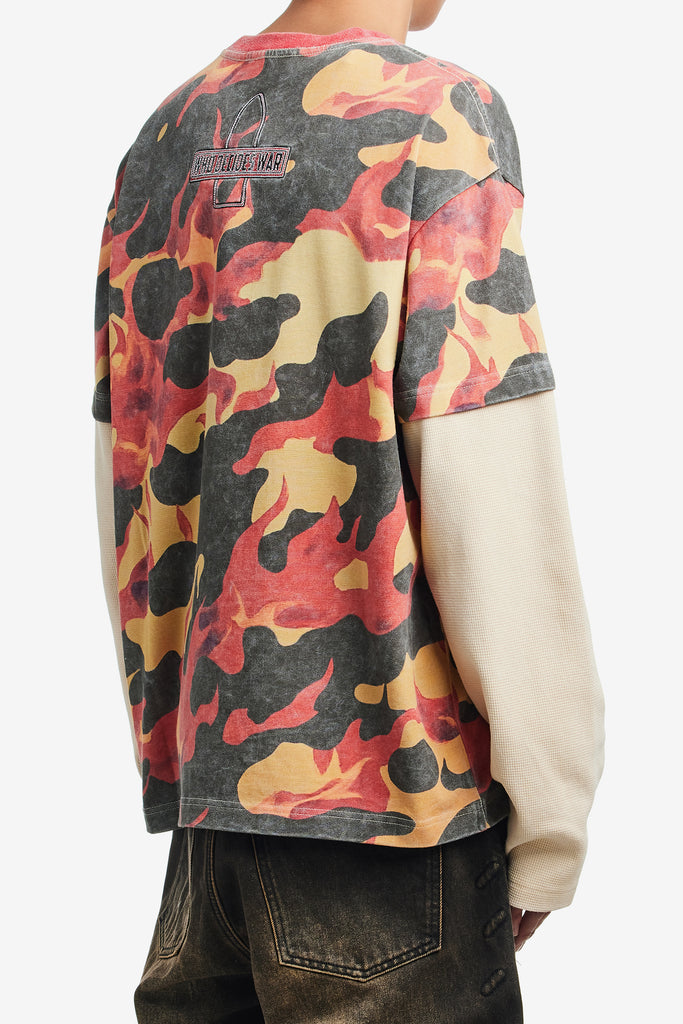 FLAME CAMO DOUBLE JERSEY - WORKSOUT WORLDWIDE
