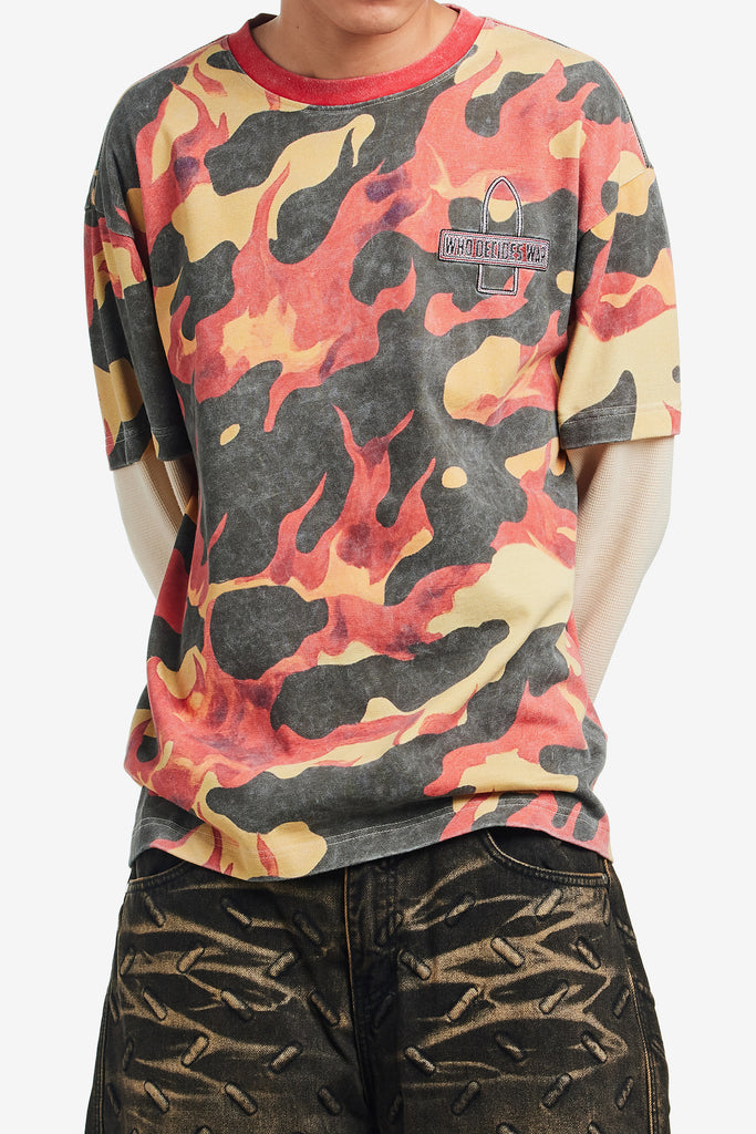 FLAME CAMO DOUBLE JERSEY - WORKSOUT WORLDWIDE
