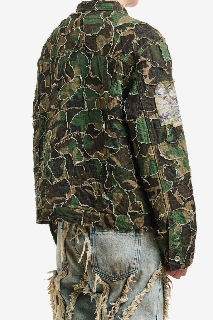 CAMO TRUCKER JACKET - WORKSOUT WORLDWIDE