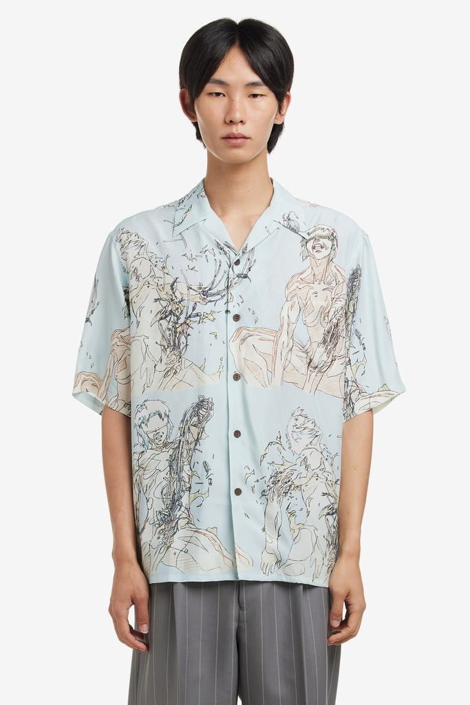 GHOST IN THE SHELL / S/S HAWAIIAN SHIRT ( TYPE-5 ) - WORKSOUT WORLDWIDE