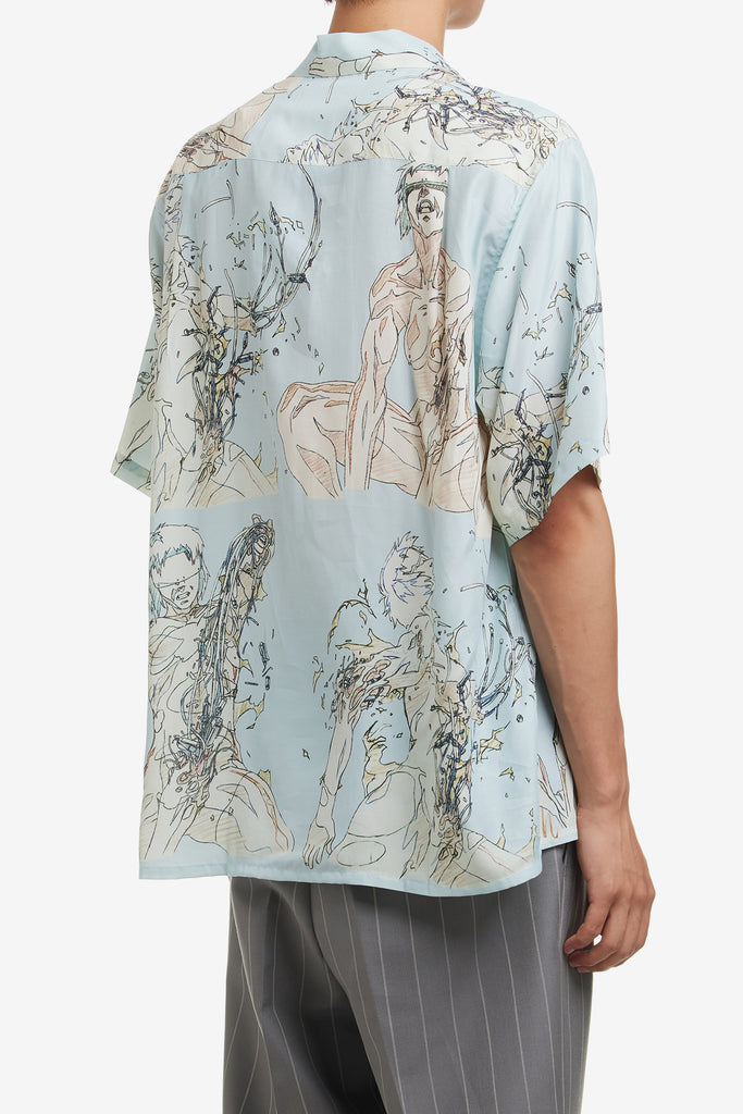 GHOST IN THE SHELL / S/S HAWAIIAN SHIRT ( TYPE-5 ) - WORKSOUT WORLDWIDE