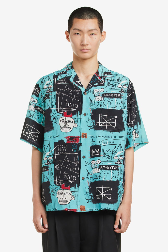 JEAN-MICHEL BASQUIAT / S/S HAWAIIAN SHIRT ( TYPE-2 ) - WORKSOUT WORLDWIDE