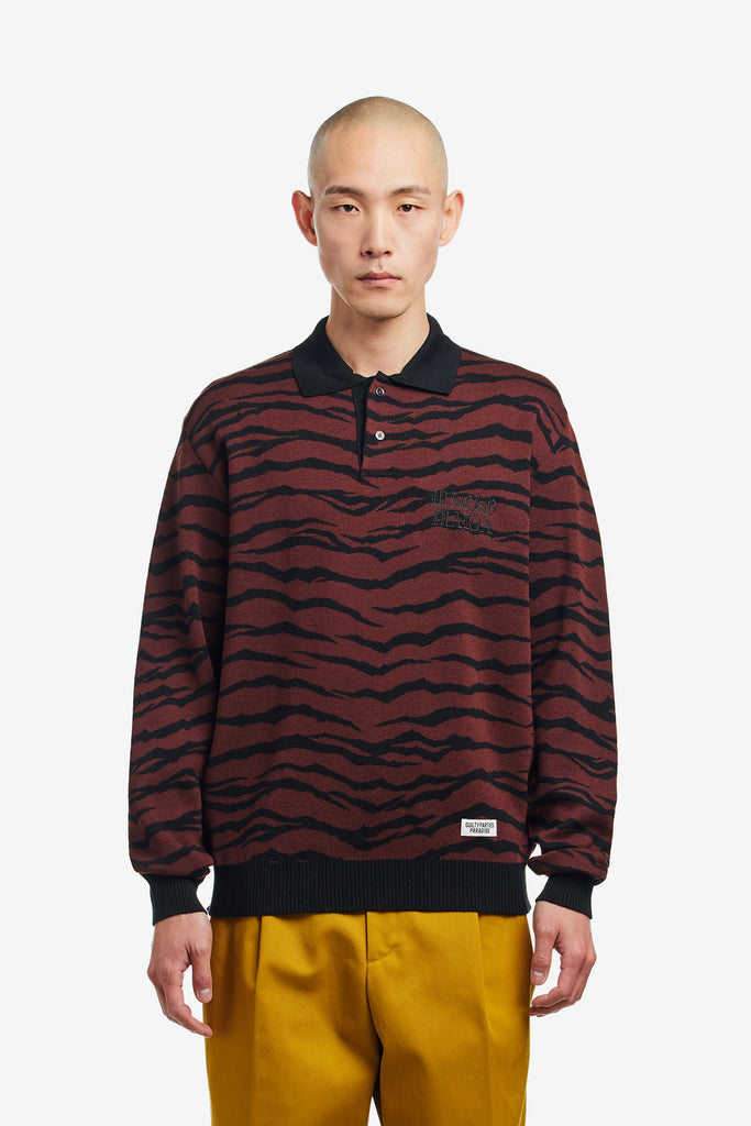 TIGER KNIT POLO SHIRT - WORKSOUT WORLDWIDE