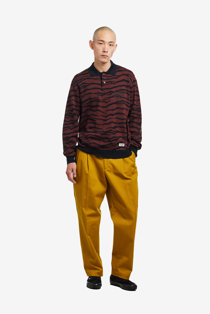 TIGER KNIT POLO SHIRT - WORKSOUT WORLDWIDE