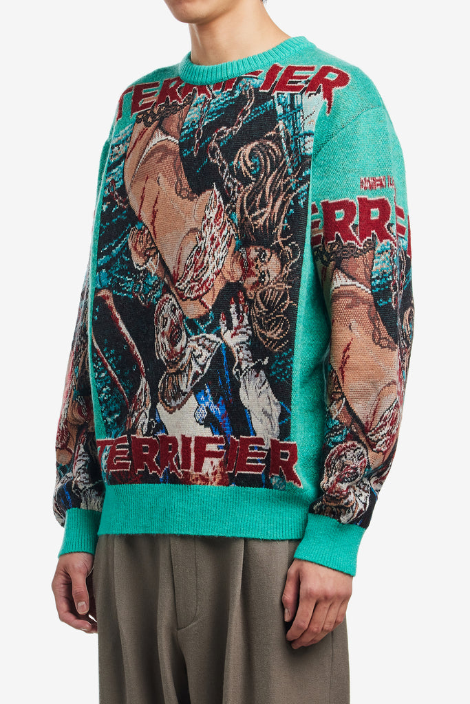 TERRIFIER / MOHAIR CREW NECK SWEATER - WORKSOUT WORLDWIDE