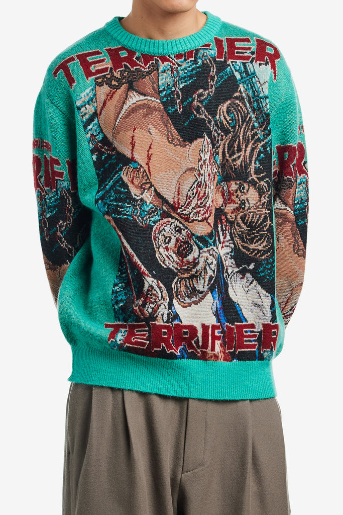 TERRIFIER / MOHAIR CREW NECK SWEATER - WORKSOUT WORLDWIDE