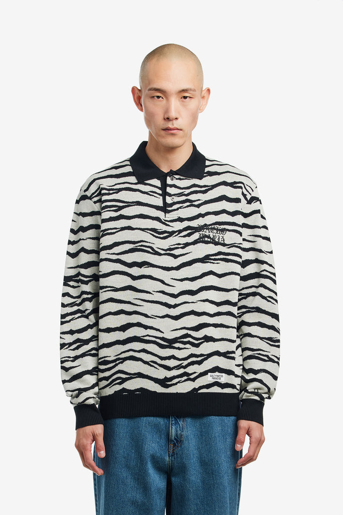 TIGER KNIT POLO SHIRT - WORKSOUT WORLDWIDE