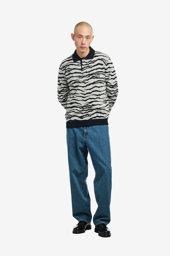 TIGER KNIT POLO SHIRT - WORKSOUT WORLDWIDE