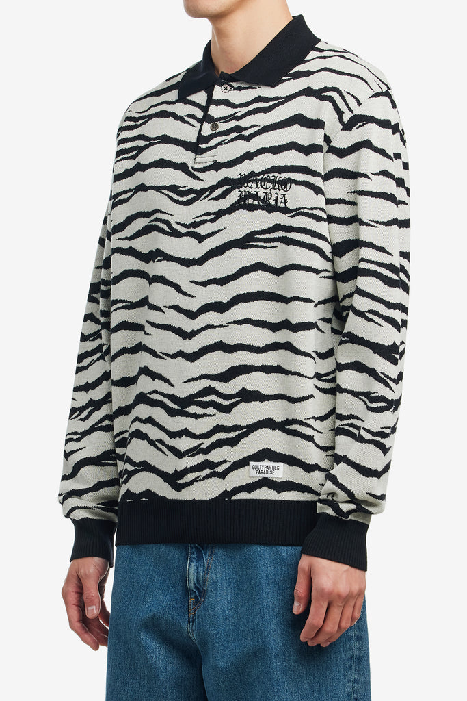 TIGER KNIT POLO SHIRT - WORKSOUT WORLDWIDE