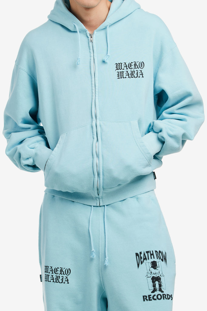 DEATH ROW RECORDS / ZIP HOODED SWEAT SHIRT - WORKSOUT WORLDWIDE