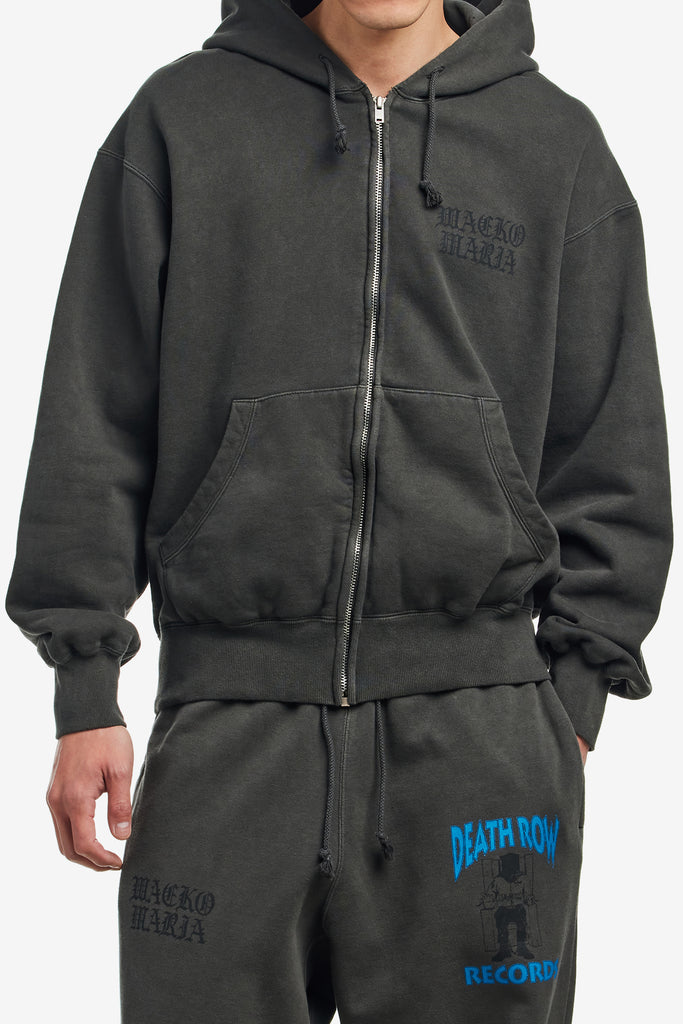 DEATH ROW RECORDS / ZIP HOODED SWEAT SHIRT - WORKSOUT WORLDWIDE
