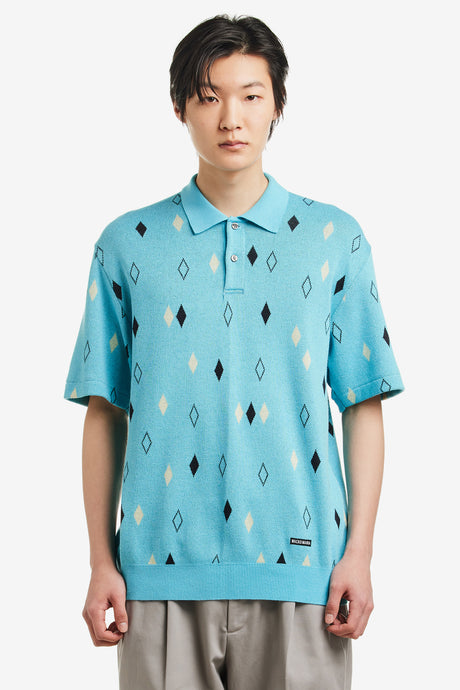 DIAMOND KNIT POLO SHIRT