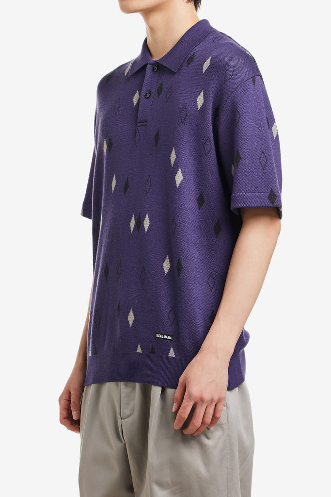 DIAMOND KNIT POLO SHIRT - WORKSOUT WORLDWIDE