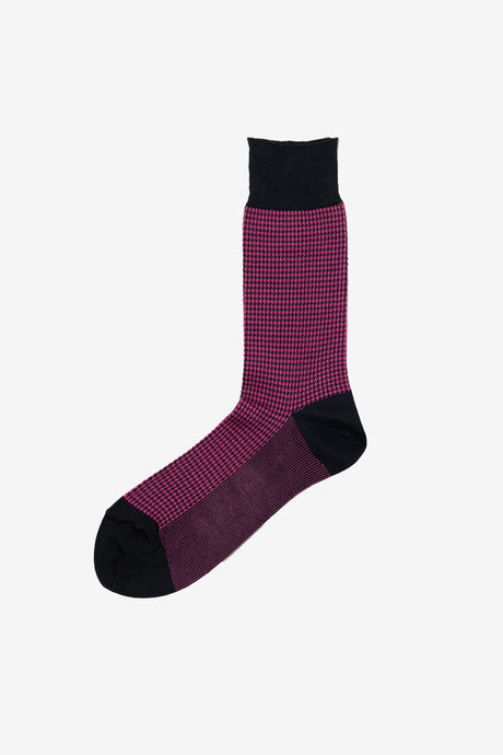 HOUNDSTOOTH  JACQUARD SOCKS