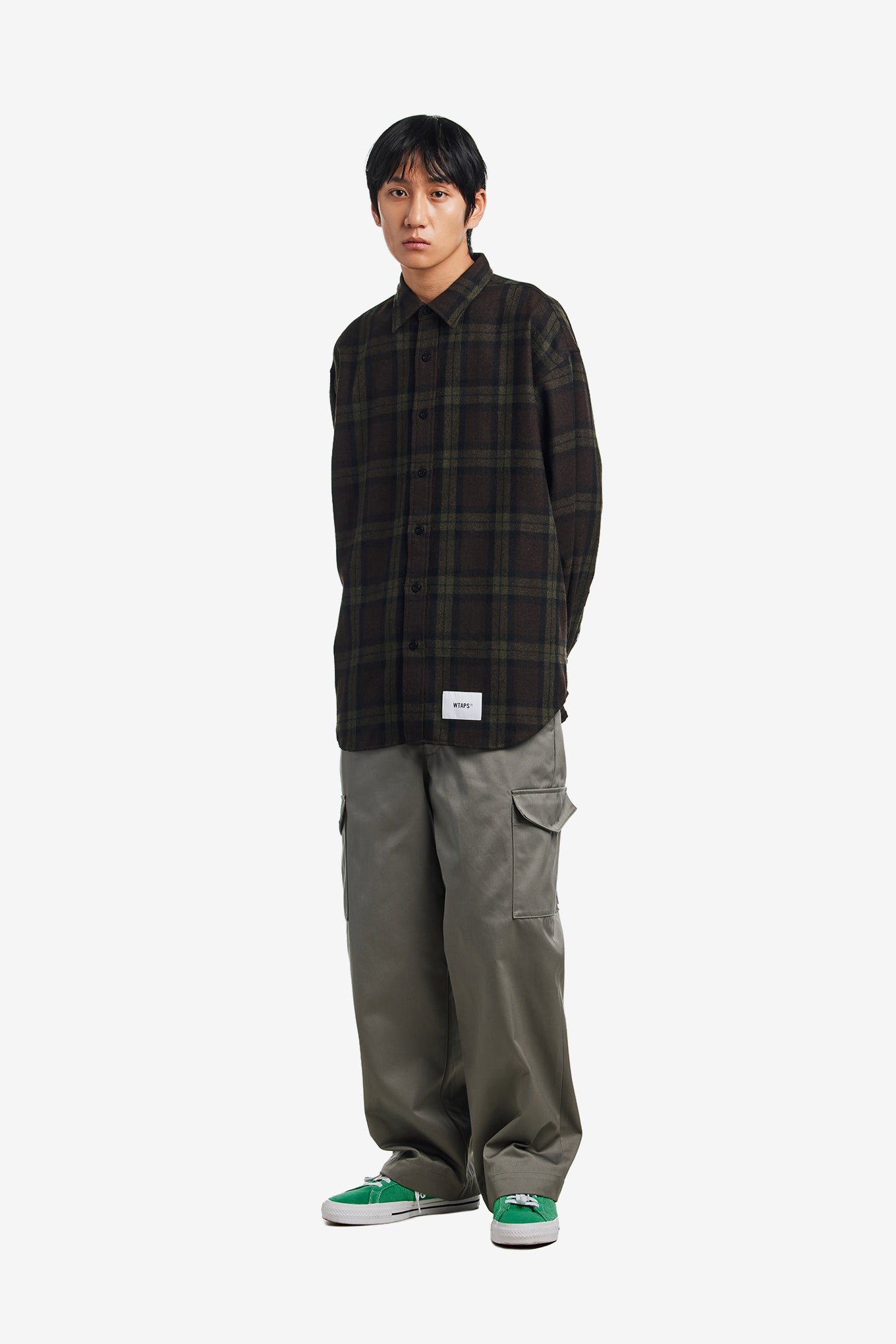 WTAPS Txt 01 ⁄ LS ⁄ Poly. Broadcloth. Textile. Of 