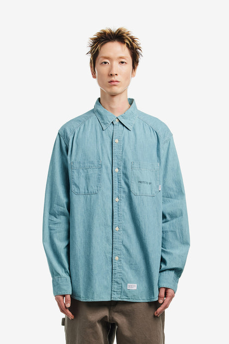 CB / LS / COTTON. CHAMBRAY