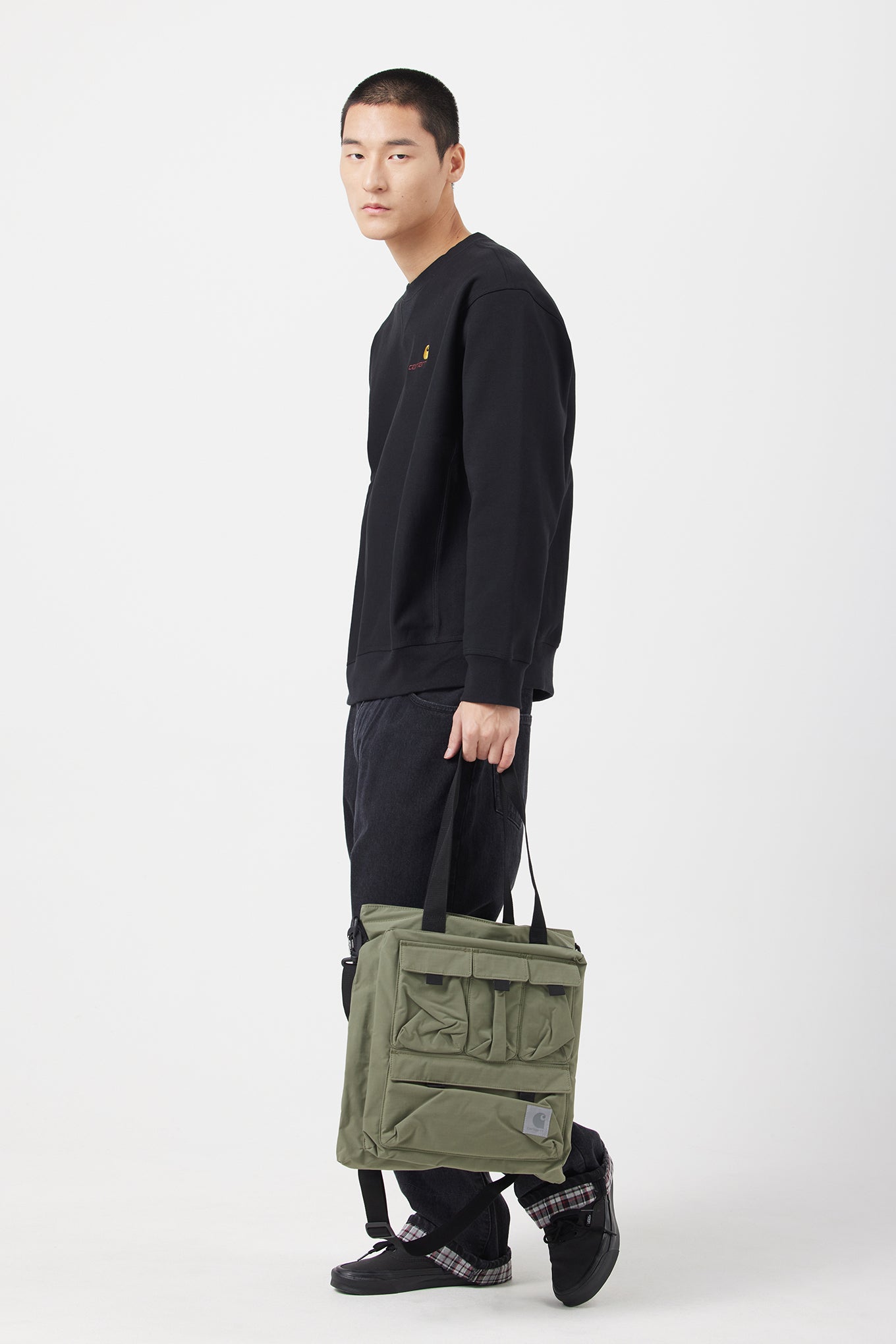 Carhartt WIP Elway Brand-patch Woven Shoulder Bag in Green for Men