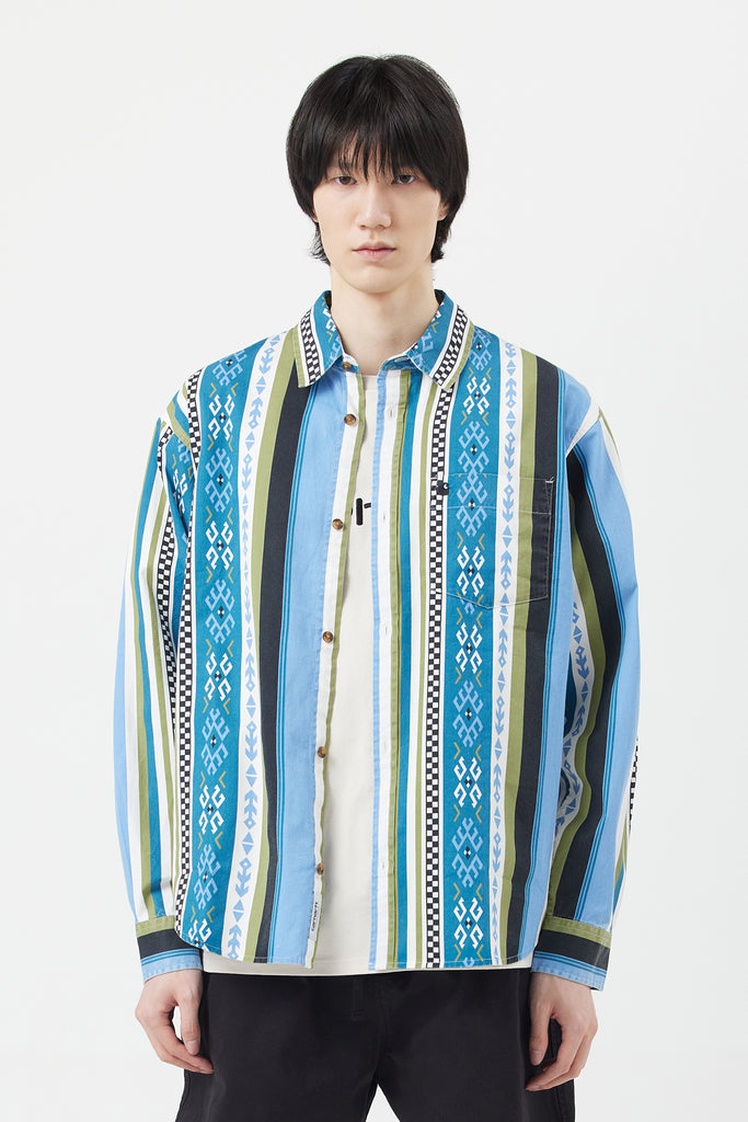 L/S COBA STRIPE SHIRT - WORKSOUT WORLDWIDE