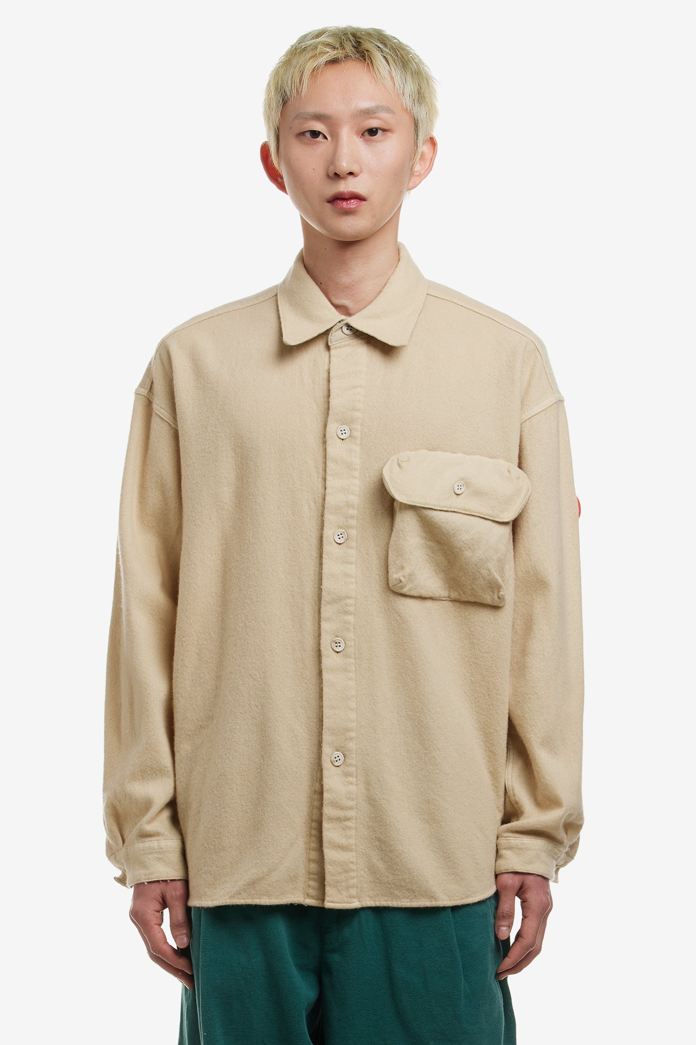 OVERDYE WOOL BIG SHIRT