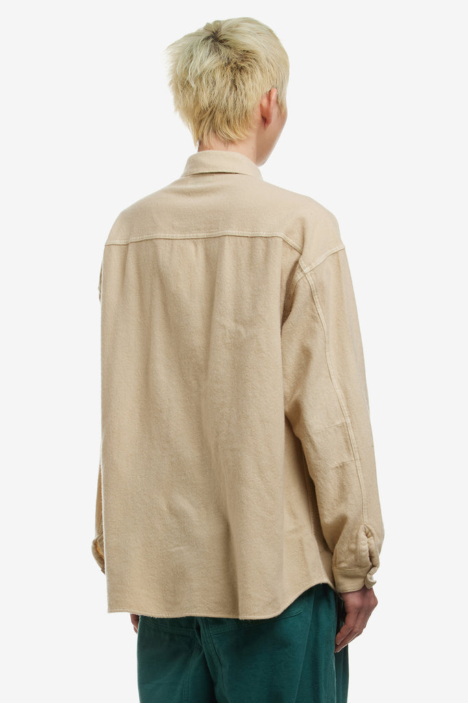 OVERDYE WOOL BIG SHIRT - WORKSOUT WORLDWIDE