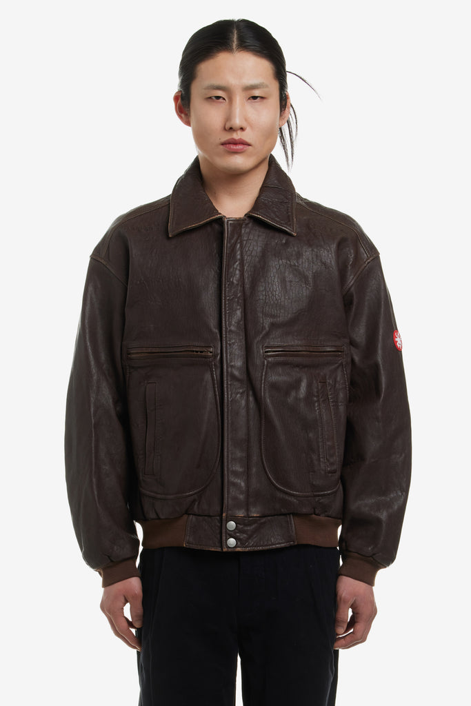 LEATHER FLYING JACKET - WORKSOUT WORLDWIDE