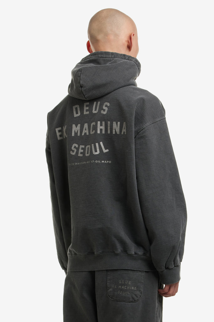 SEOUL COLLEGE OVERDYED HOODIE - WORKSOUT WORLDWIDE