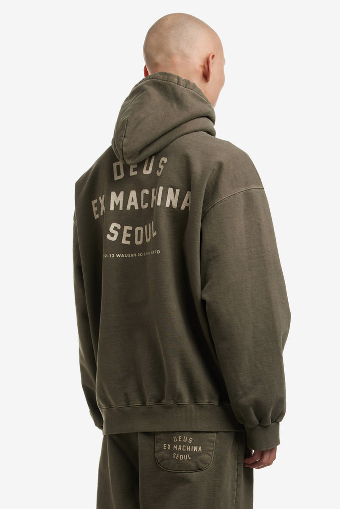 SEOUL COLLEGE OVERDYED HOODIE - WORKSOUT WORLDWIDE