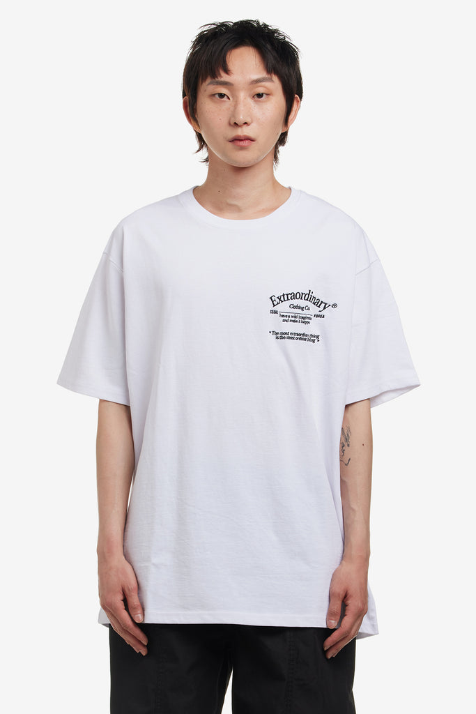 SERIF LOGO EMBROIDER TEE - WORKSOUT WORLDWIDE