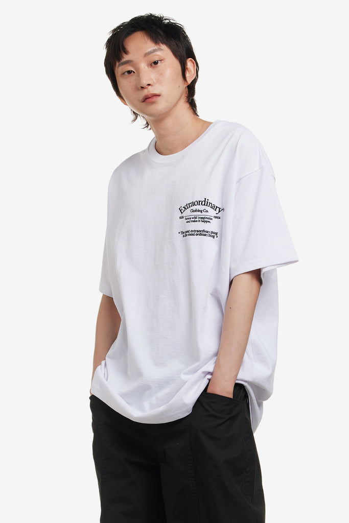 SERIF LOGO EMBROIDER TEE - WORKSOUT WORLDWIDE